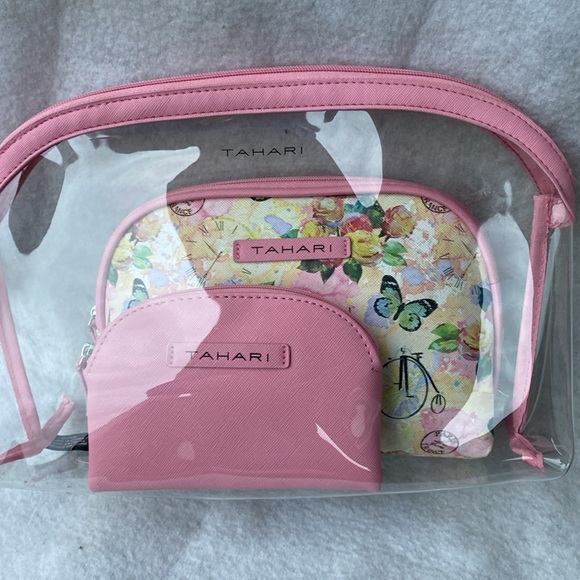 Tahari Handbags - Tahari Travel Trio Cosmetic Bags Set of 3 NWT